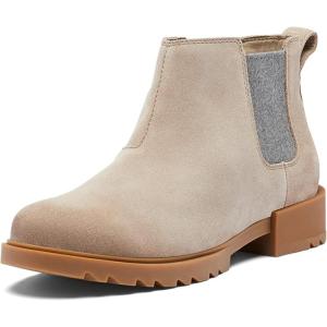 Sorel Women’s Emelie II Chelsea Waterproof Boot(Omega Taupe  Gum 10)