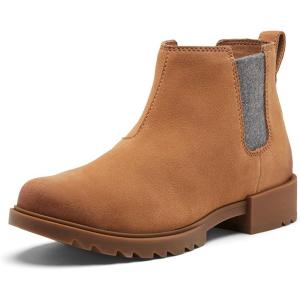 Sorel Women’s Emelie II Chelsea Waterproof Boot(Tawny Buff  Gum 10)