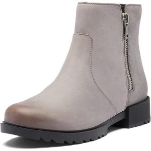 Sorel Women’s Emelie II Zip Waterproof Boot(Quarry  Black)