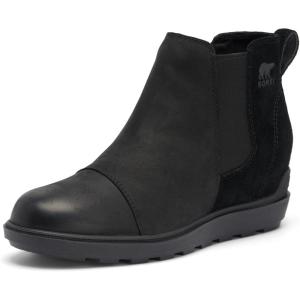 Sorel Women’s Evie ll Chelsea Boot(Black  Sea Salt)