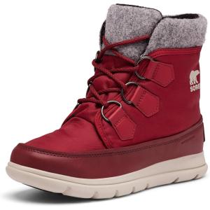 Sorel Women’s Explorer Carnival Winter Boots, 2 AU(Red Red Dahlia)