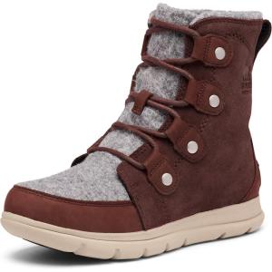 Sorel Women’s Explorer Carnival Winter Boots, 2 AU(Redwood)