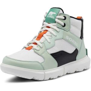 Sorel Women’s Explorer II Sneaker Mid Waterproof Shoe(Sea Sprite  Black)