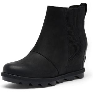 Sorel Women’s Joan Rhapsody Chelsea Wedge Boot(Black/Black)
