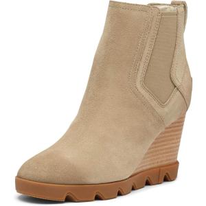 Sorel Women’s Joan Uptown Chelsea – Rain – Waterproof – White(Sandy Tan)