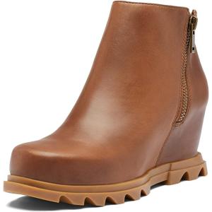 Sorel Women’s Joan of Arctic Wedge II Zipper Fashion Boot(Hazelnut Leather  Gum 2)