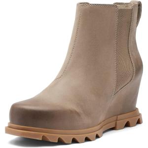 Sorel Women’s Joan of Arctic Wedge II Zipper Fashion Boot(Omega Taupe  Wet Sand)