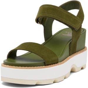 Sorel Women’s Joanie IV Y Strap Wedge(Utility Green  Honey White)
