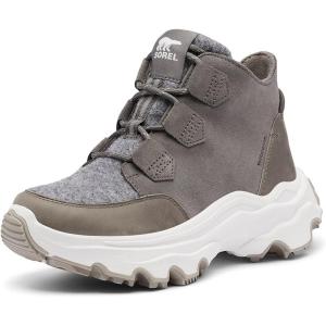 Sorel Women’s Kinetic Breakthru Caribou Waterproof Boot(Quarry  Sea Salt)
