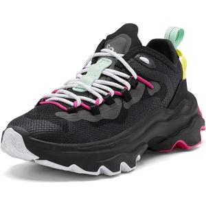 Sorel Women’s Kinetic Breakthru Tech Lace Shoes(Black  Chrome Grey)