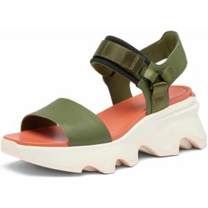 Sorel Women’s Kinetic Impact Y Strap High Sandals(Utility Green/Pearlescent)