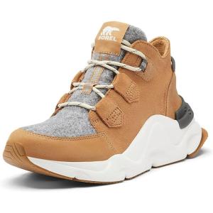 Sorel Women’s Kinetic Rngd Caribou Boot — Waterproof Leather Winter Boots(Tawny Buff  Quarry)