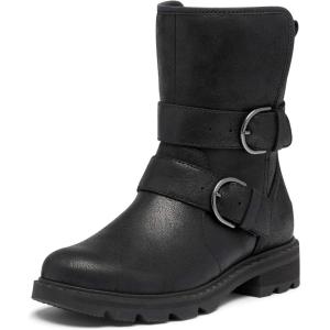 Sorel Women’s Lennox Moto Cozy Boot – Rain – Waterproof – Black(Black)
