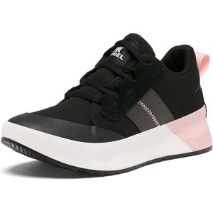 Sorel Women’s Out N About III Low Sneaker Canvas Shoes(Black  Vintage Pink)