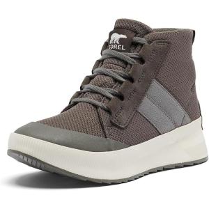 Sorel Womens Out N About III Mid Sneaker Waterproof(Quarry  Sea Salt)