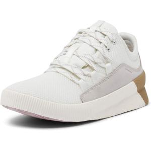 Sorel Women’s Out ‘N About III Plus Lace Sneaker — Waterproof Suede Sneakers(Sea Salt)