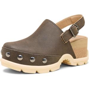 Sorel Womens Roam’n Clog Rvt(Canoe/Bleached Ceramic)