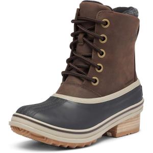Sorel Women’s Slimpack III Lace – Rain and Snow – Waterproof(Blackened Brown)