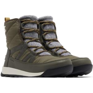 Sorel Women’s Whitney II Short Lace Winter Boots(Stone Green  Black)