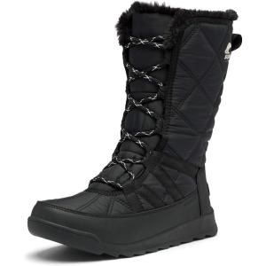 Sorel Women’s Whitney II Tall Lace Waterproof Boots(Black)