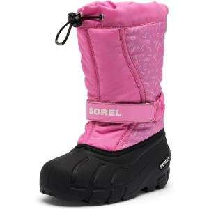 Sorel unisex-child Flurry Boot Print(Orchid/Black)