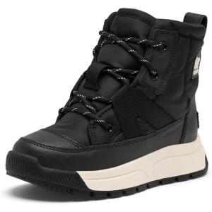Sorel unisex-child Whitney III Mid Waterproof(Black/Sea Salt)