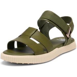 Sorel womens Ona Ave™ Ankle Strap Flat Sandal(Utility Green bleached Ceramic)