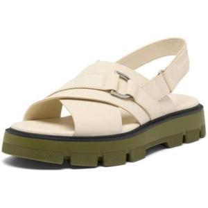 Sorel womens Rein Cb Crisscross Sandal(Chalk/Utility Green)