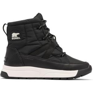 Sorel womens Whitney III Mid Waterproof(Black/Sea Salt)
