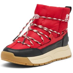 Sorel womens Whitney III Slip-on Waterproof(Bright Red/Black)