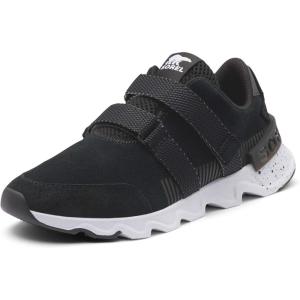 Womens Sorel Kinetic Lite Lace Up Walking Sneakers Outdoor(Black)