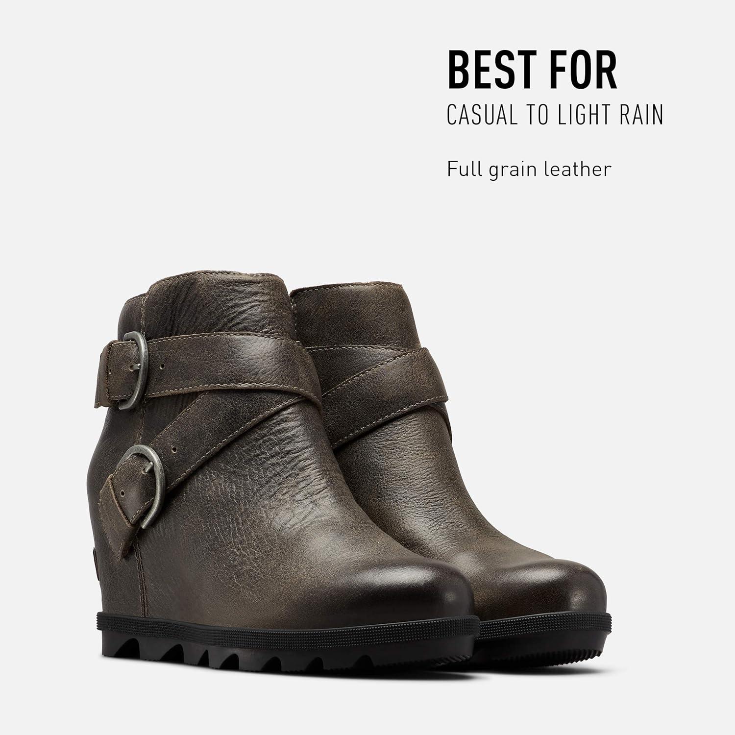 imageSorel Womens Joan of Arctic Wedge II Buckle Boot Light Rain WaterproofQuarry