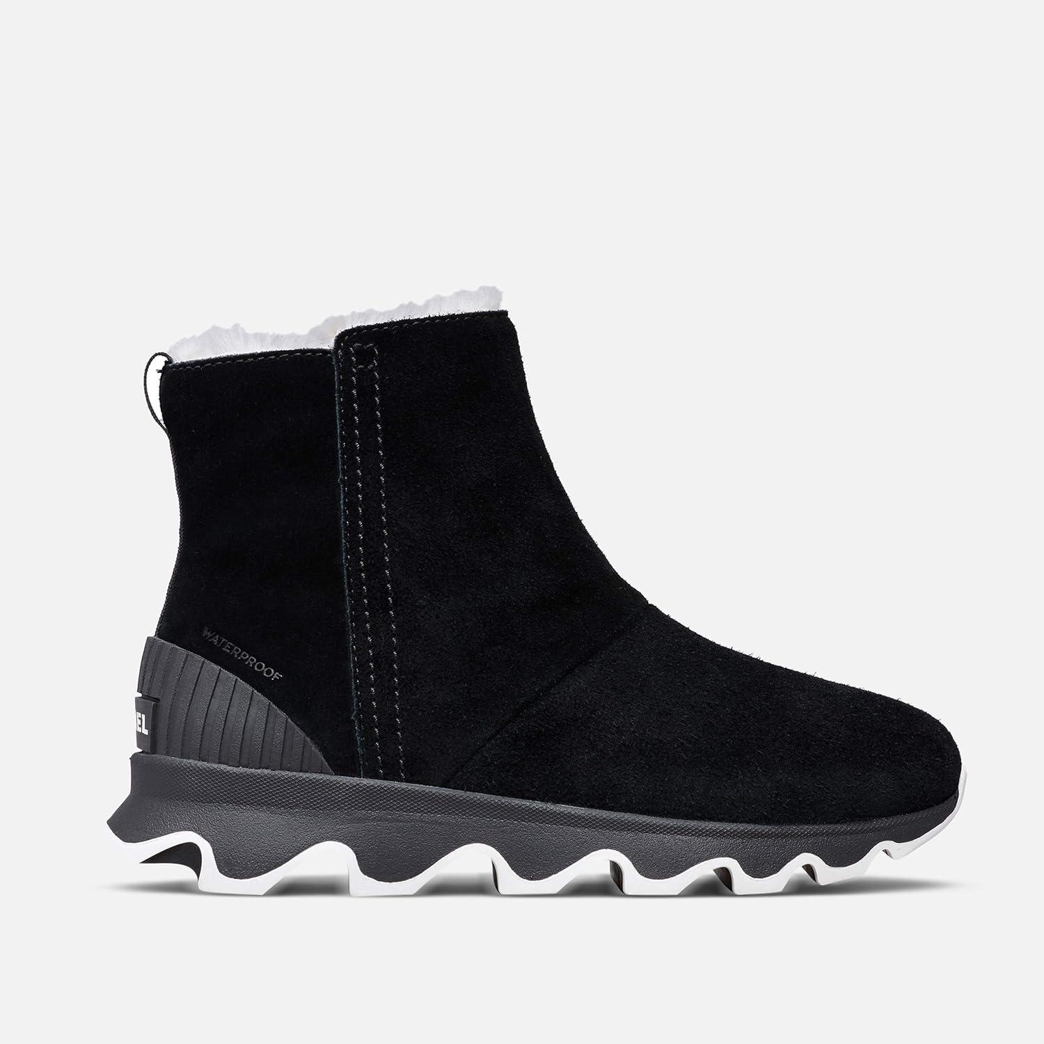 imageSorel Womens Kinetic Impact Waterproof Short BootBlack Black Sea Salt