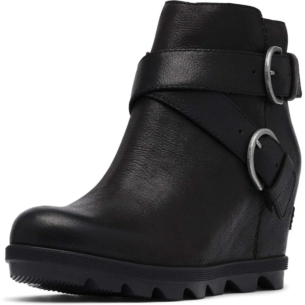 imageSorel Womens Joan of Arctic Wedge II Buckle Boot Light Rain WaterproofBlack