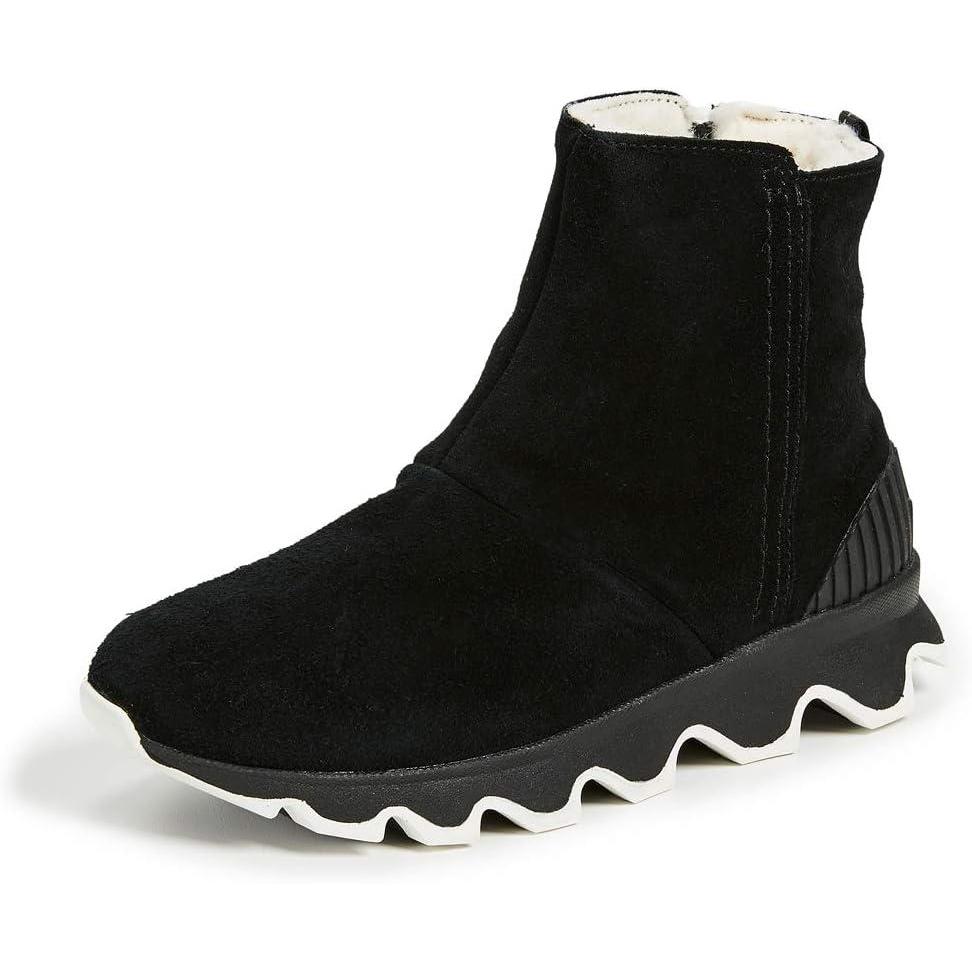 imageSorel Womens Kinetic Impact Waterproof Short BootBlack  Sea Salt