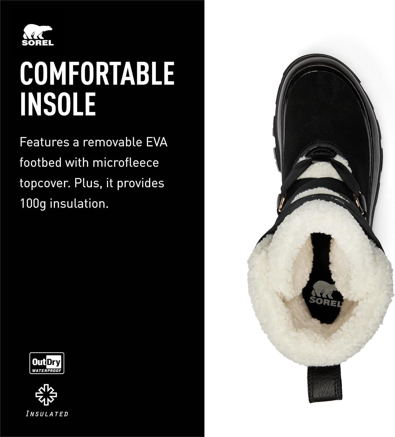 imageSOREL Womens Tivoli V Resort Waterproof BootBlackChalk