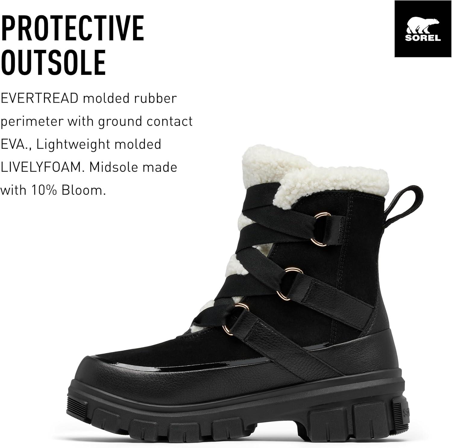 imageSOREL Womens Tivoli V Resort Waterproof BootBlackChalk