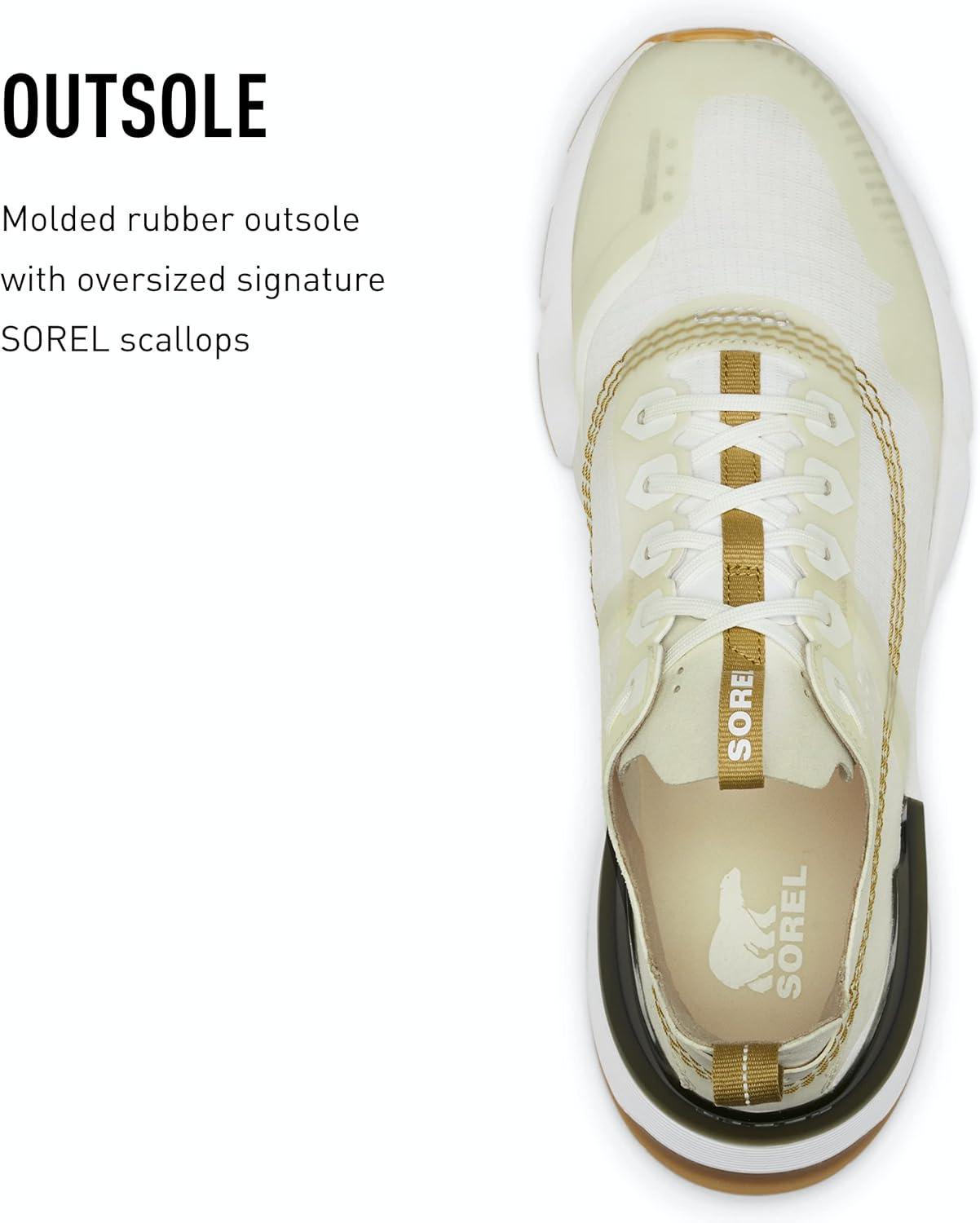 imageSorel Mens Kinetic Rush Ripstop ShoesWhite Chalk