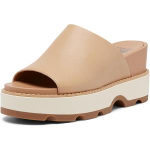 Sorel Women’s Joanie IV Slide Wedge Sandals(Honest Beige  Gum 2)