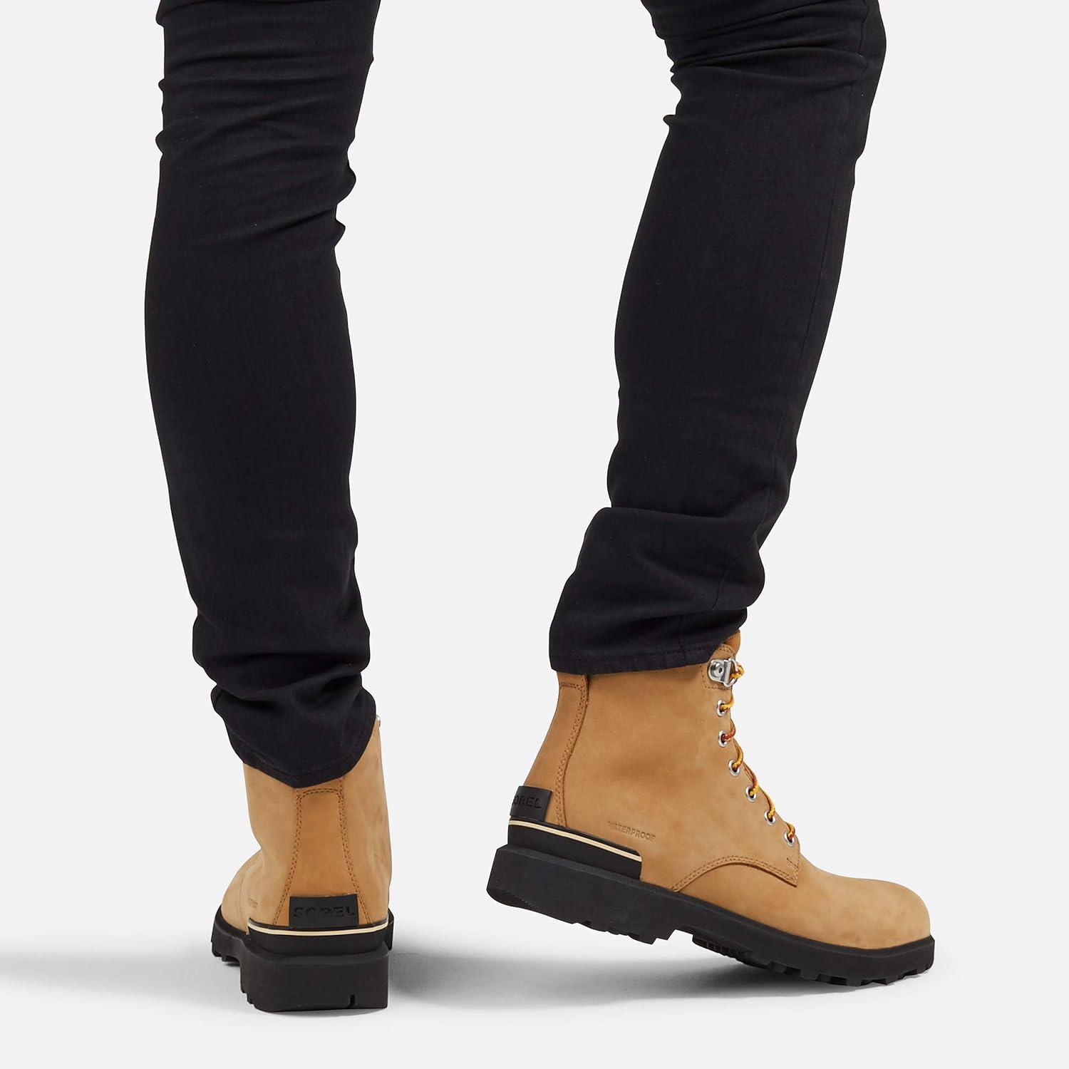 imageMens Sorel Caribou Six Eng Waterproof Winter Walking Snow Ankle BootsBuff