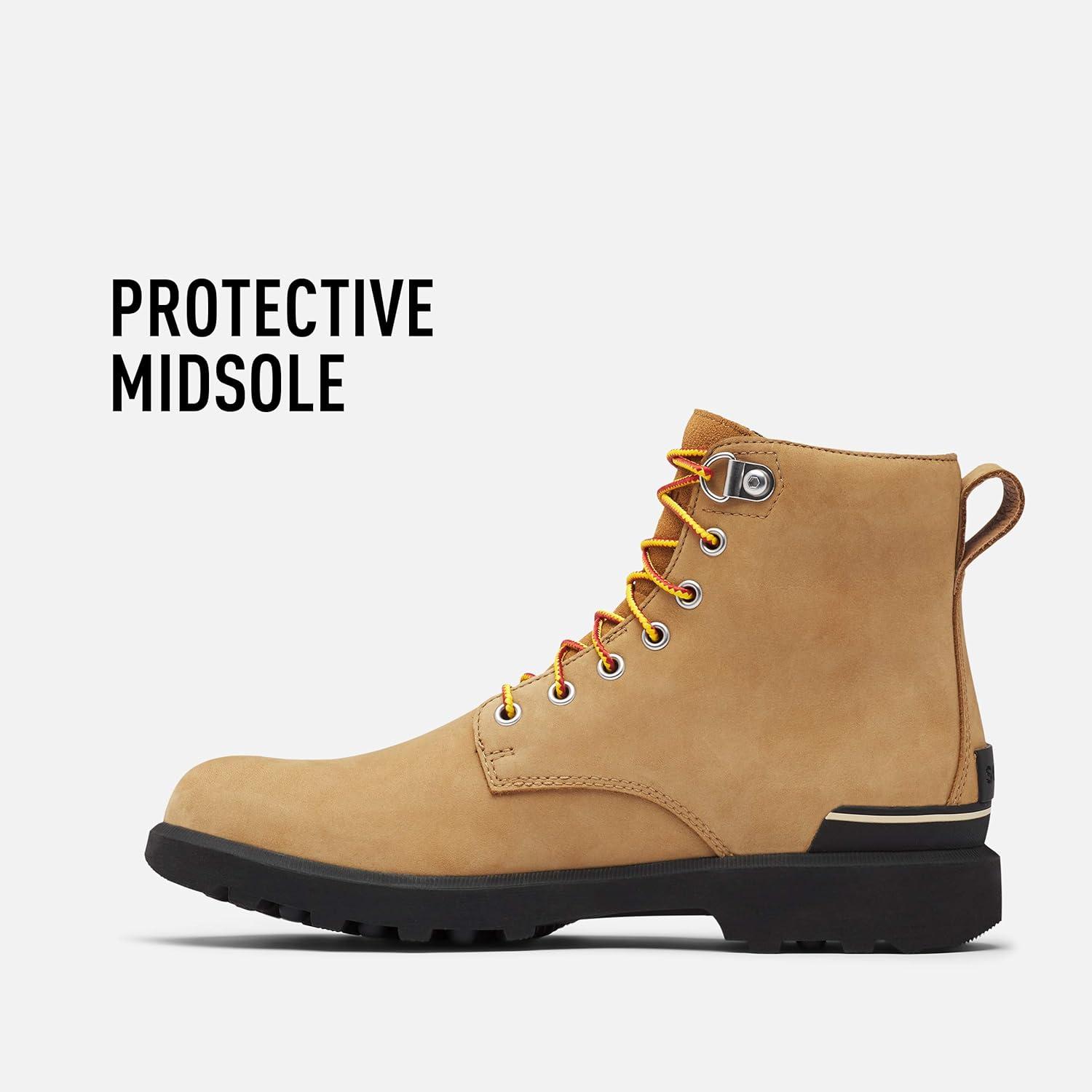 imageMens Sorel Caribou Six Eng Waterproof Winter Walking Snow Ankle BootsBuff