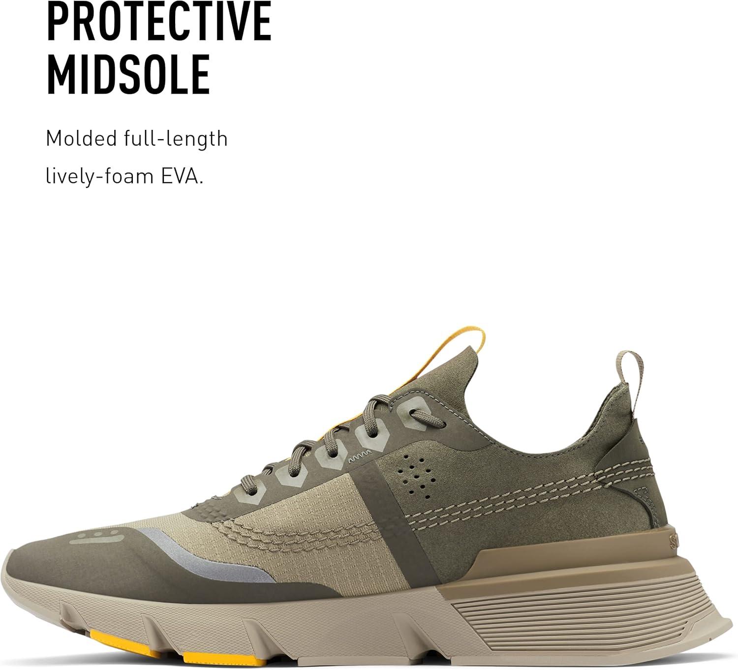 imageSorel Mens Kinetic Rush Ripstop SneakerAlpine Tundra Silver Sage