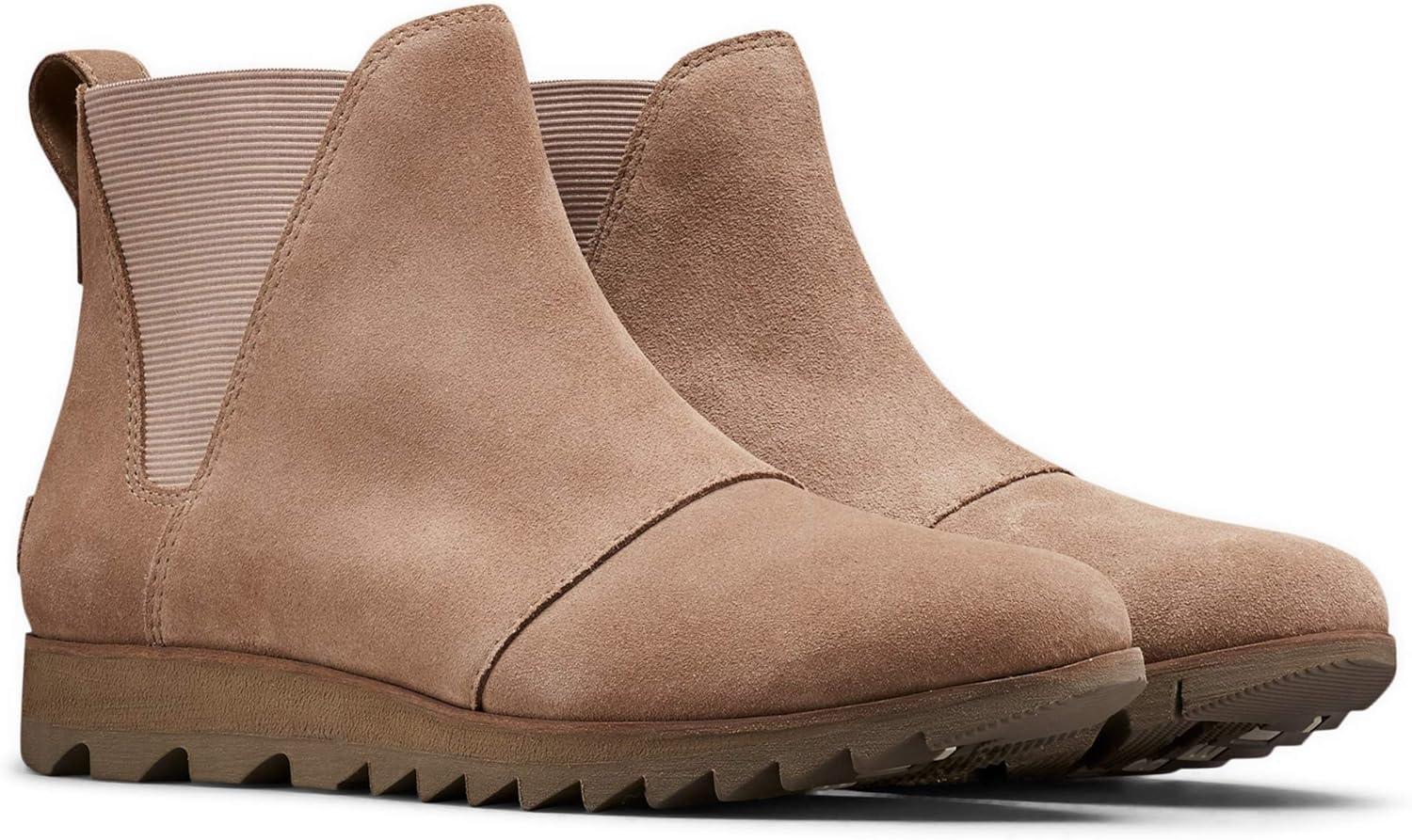 imageSorel Womens Harlow Chelsea Rain Boot Waterproof Leather Ankle BootiesAsh Brown