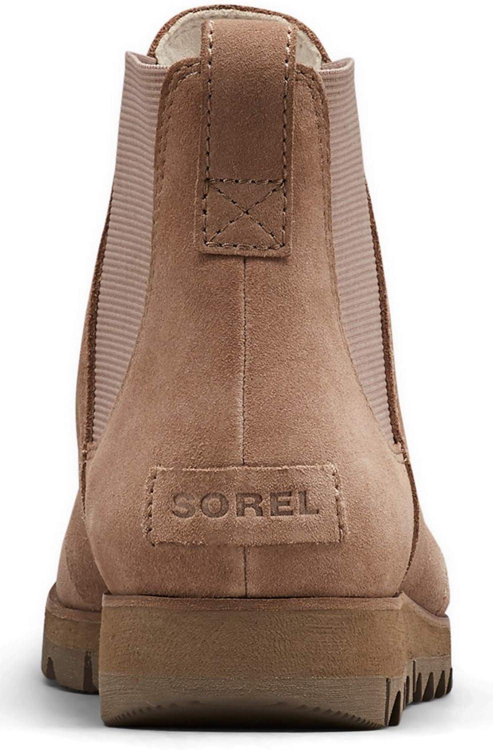 imageSorel Womens Harlow Chelsea Rain Boot Waterproof Leather Ankle BootiesAsh Brown