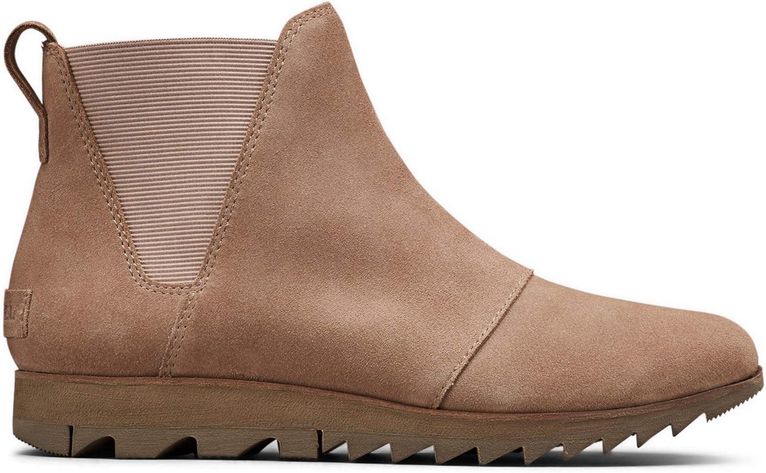 imageSorel Womens Harlow Chelsea Rain Boot Waterproof Leather Ankle BootiesAsh Brown