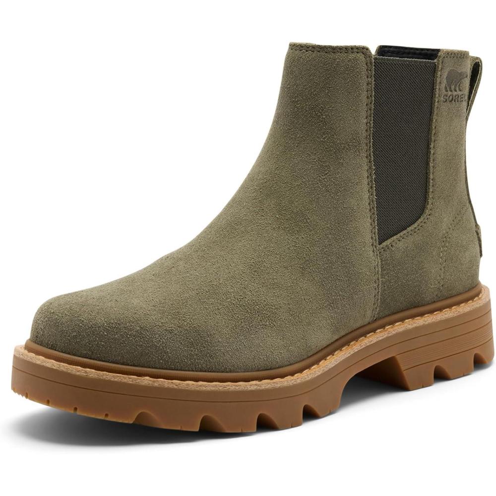 imageSorel Womens Revel Rd Chelsea Waterproof BootStone GreenGum 2
