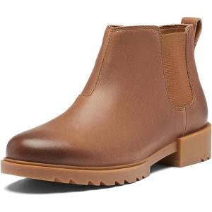 Sorel Women’s Emelie II Chelsea Waterproof Boot(Hazelnut Leather  Gum 2)