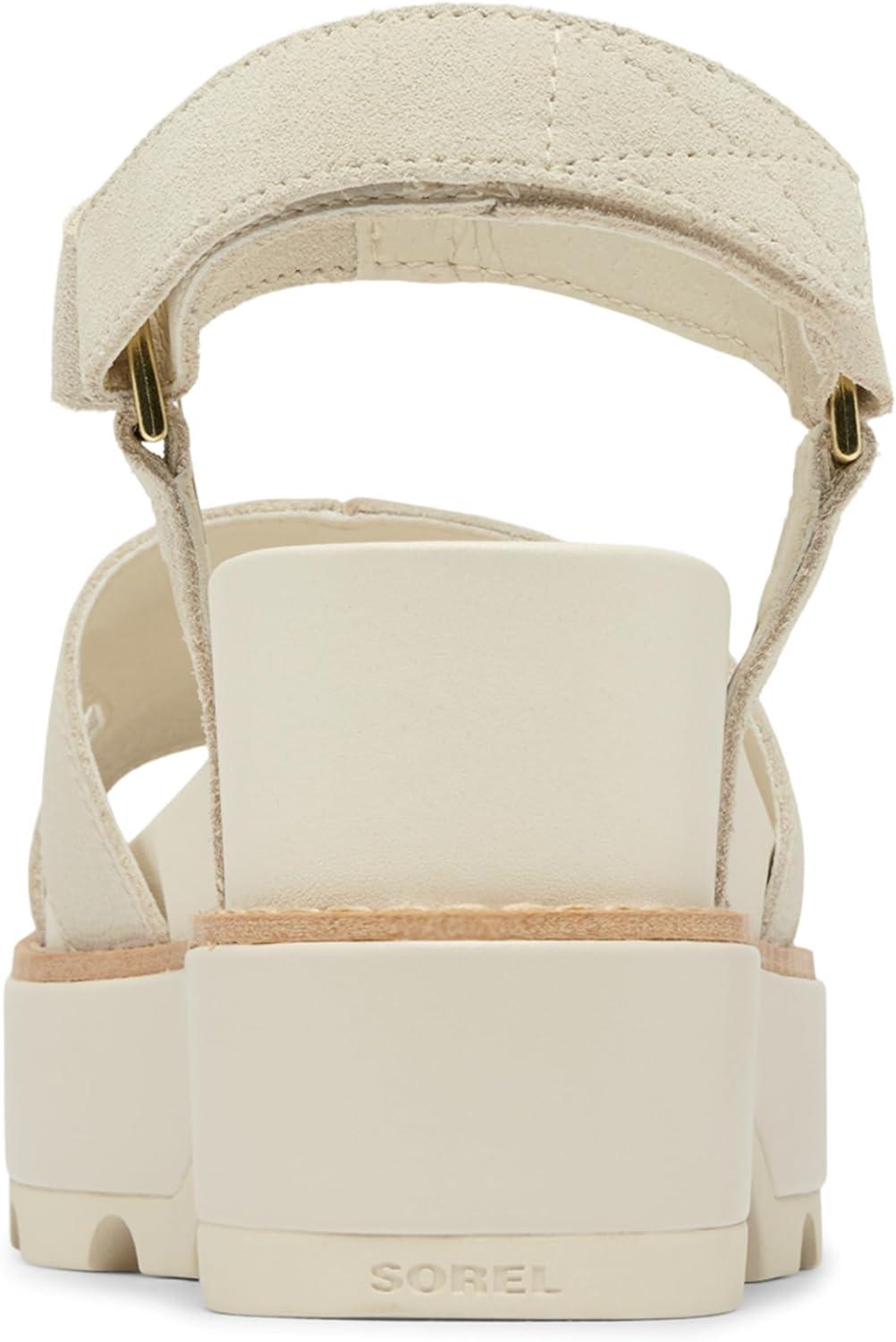 imageSorel Womens Joanie lV Ankle Strap Wedge SandalsChalk Chalk