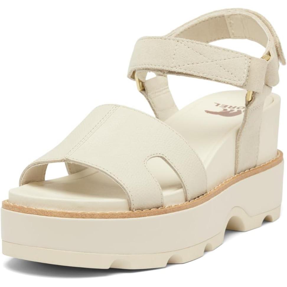 imageSorel Womens Joanie lV Ankle Strap Wedge SandalsChalk Chalk