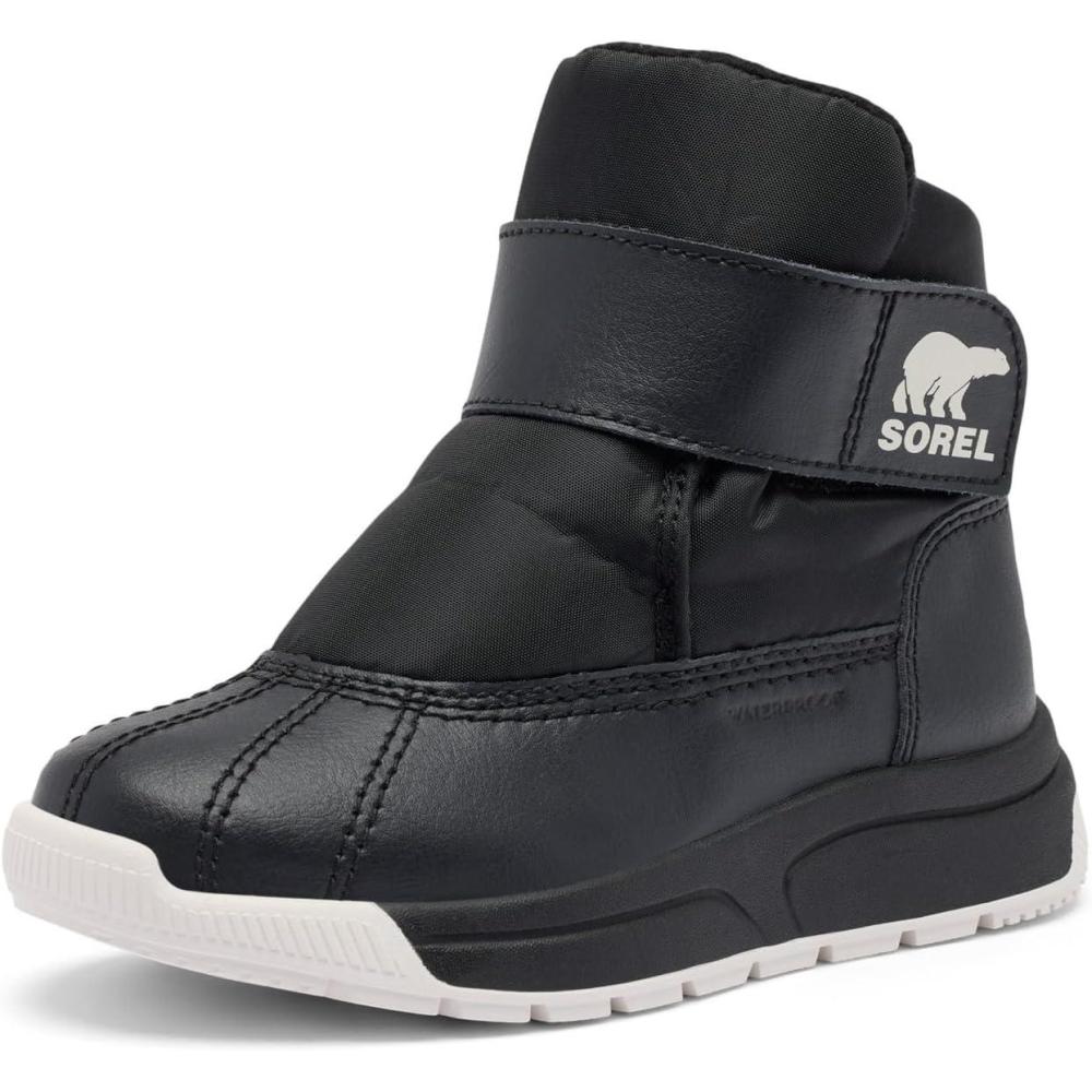imageSorel unisexchild Whitney III Strap Mid WaterproofBlackSea Salt